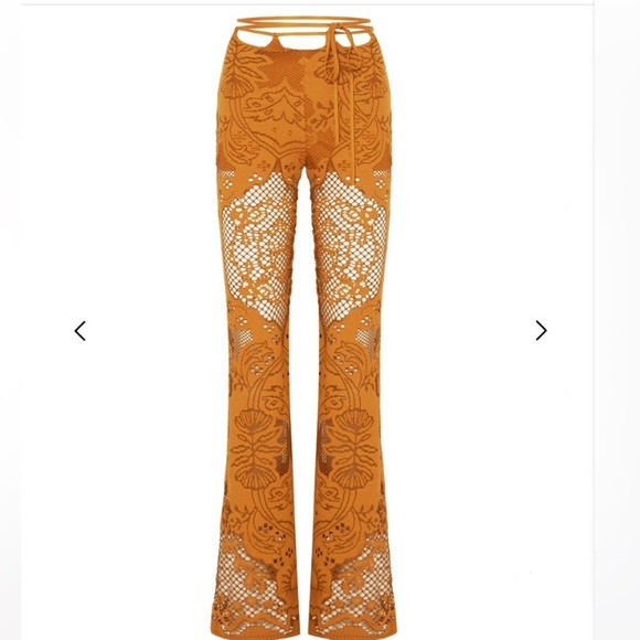 Beatrice Anthropologie Pants Pantalone Tessuto Soleil Size 8 - Picture 3 of 9